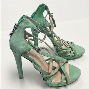 BCBGeneration Monroe suede steeply heels